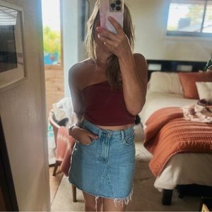 🔻SOLD🔻Everlane The Reconstructed Denim Skirt